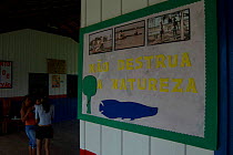'Don't Destroy Nature' sign in a Primary school, Para State, Brazil.