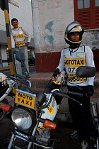 Motorbike taxis, Santarem, Para State, Brazil.