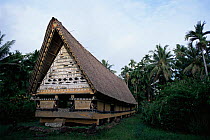 Traditional men's meeting house, Palau, Micronesia