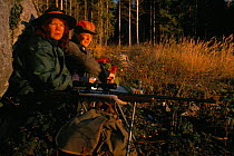 Moose hunters, Varmland, Sweden.