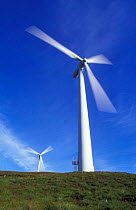 Wind farm turbine, Moray, Scotland, UK.