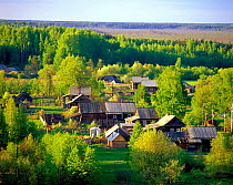 The Zapovednik's headquarters at Borok village near Rybninskoye Sea, Russia.