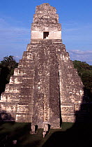 The Jaguar Temple in the Main Plaza at Tikal, ancient Mayan site, Guatemala