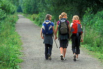 Children hiking, Belgium