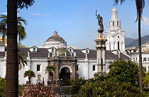 Exterior of Basílica de la Merced, Cathedral, Quito, Ecuador.