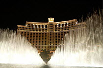 Water Fountain Show at the Bellagio Casino, Las Vegas, Nevada, USA.