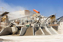Industrial Processing plant that sorts stones etc from quarry, Lorca, Murcia, Spain.