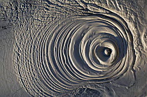 Clay heated by Uzon Volcano expands in circles. Kronotsky Zapovednik Reserve, Russia.