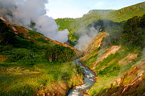 Geyser River, Valley of the Geysers, Kronotsky Zapovednik Reserve, Kamchatka, Russia.