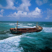 Ship wreck off the coast of Panama, Caribbean Sea