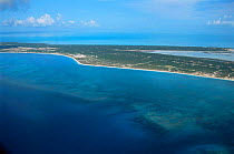 Aerial view of Grace Bay, Providenciales (Provo), Turks and Caicos Is, Caribbean Sea