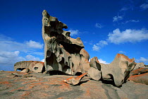 Interesting rock formations caused by coastal erosion, Kangaroo Island, Australia.