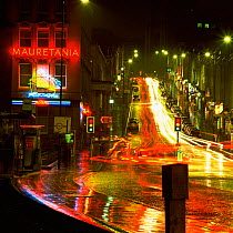 Park Street at night, Bristol, UK