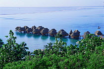 Stilted huts of Hotel Sofitel Ia Ora, Moorea, Society Islands, French Polynesia
