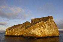 Kicker Rock / León Dormido said to resemble a sleeping lion. It is an eroded tuff cone whose sheer-sided cliffs are frequented by seabirds eg boobies, frigates and tropic birds.