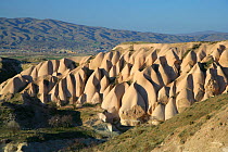 Eroded volcanic tuff, Kapadokia, Turkey.
