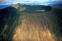 Aerial view inside crater of Mt Longohot, Mount Longonot NP, Kenya
