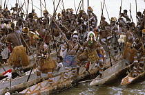 Canoe celebration, Asmat People, Western Papuasia, Indonesia (Formerly Irian Jaya) 2002 (West Papua).