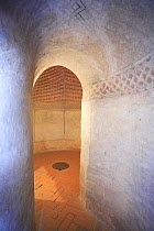 Corridor inside Castillio de los fonseca, Coca, Segovia, Spain. Built  in 1453