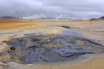 Geothermal springs at Hjerfjäll, Iceland. July 2006