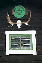 Exterior of Vargas Wilderness Lodge, base for Swedish wildlife tourism operator, Nordic Nature. Halsingland, Sweden, 2006