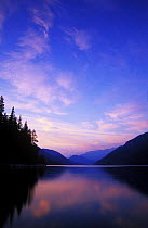 Lake Chelan at dawn, Stehikin, Washington, USA