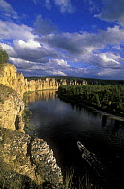 Lena river, Lenskie Stolby reserve, Yakutia Sakha republic, East Siberia, Russia