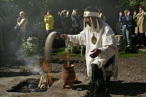 Shamanism ceremony, Lena River, Republick Yakutia-Sakha, Siberia, Russia