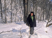 Boris Konstantinovich Shibnev, leader of Ussurian nature conservation, Birkin river, Ussuriland, Primorsky, SE Siberia, Russia