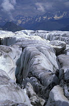 Glaciers on the "roof" of Mt. Elbrus, Prielbrusie National Park, Central Caucasus, Karacheyevo Cherkessiya, Russia