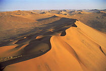 Aerial sand dunes, Sossusvlei, Namib Naukluft NP, Namibia, 2005 From BBC Planet Earth series
