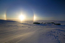 Cabin for crew in Belcher Islands near Sanikiluaq, Hudson Bay - filming location for BBC Planet Earth Iceworlds programme. 2005