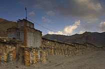 Mani wall, north of Ghami, Mustang, Nepal