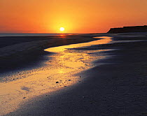 Sun setting over sea, El Golfo Biosphere Reserve, Mexico