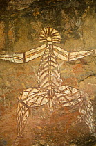 Rock art depicting human figure, Kakadu National Park, Northern Territory, Australia