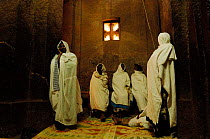 Group of women waiting for a christening, Bieta debre sina church, Lalibela, Ethiopia, 2006