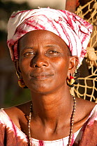 Fulani woman, portrait, North Senegal, West Africa, 2005