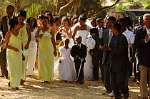 Modern orthodox christian wedding, Gondhar, North Ethiopia, 2006