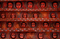 Ceiling painted with faces of angels, Orthodox christian church of Debre Berhan Silase, Gondhar, North Ethiopia, 2006