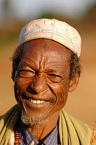 Elderly Oromo man, muslim, portrait, Omo valley, Ethiopia, 2006