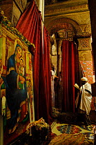 Priest in the Orthodox christian church of St Marie, Lalibela, North Ethiopia, 2006