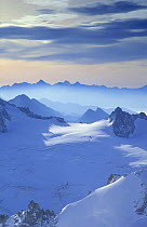 The Alps from Aiguille du Midi, Mont Blanc, Chamonix, Savoie, France