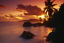 Dawn on La Digue, Seychelles