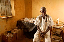 Dr Mamadou Diallo in his doctor's room, Fulani, Mauritania, West Africa, 2005