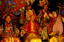 Naxi musicians playing in Dayan orchestra, Lijiang, Yunnan Province, China   2006
