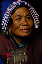 Bai ethnic minority woman, Jianchuan County, bordering Lijiang, Yunnan Province, China 2006
