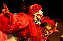 Sichuan Opera, Shu Feng Ya Yun Tea House in Chengdue, Shaanxi Province, China 2006