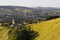 View towards Stroud from Selsley Common, Gloucestershire, England