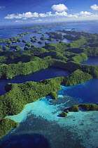 Aerial view of Outer Rock Islands, Palau, Melanesia, pacific ocean islands