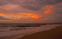 Sunset over the sea, Negombo, Sri Lanka